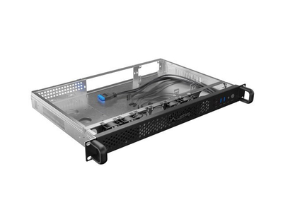 Kuti serveri Lanberg ITX 300/10, 19", 1U, e zezë