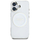 Маска за телефон Guess IML Metal Circle Classic Logo MagSafe за iPhone 16 6.1", бела