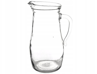 Karafë qelqi për pije, 1L, qelq transparent