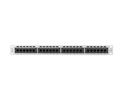 Patch panel Lanberg PPU5-1024-S, 24 porta RJ-45, Cat5 Cat5e, 1U, i bardhë