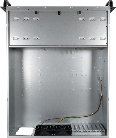 Kuti serveri rack Inter-Tech 4U 40255, 19", me 4 ventilatorë, zezë me gri