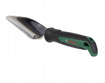 Lopat dore Bosch Garden Hand Trowel, çelik inoks, dorezë e rehatisme, jeshile