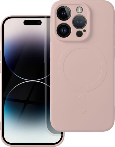 Mbulesë silikoni OEM me MagSafe për iPhone 14 Pro, rozë