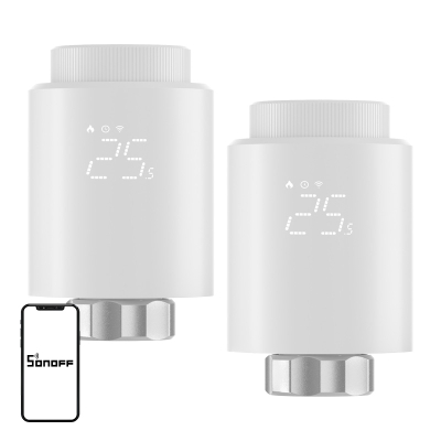 SONOFF ZigBee TRVZB Krye Termostatik, 2-Pako