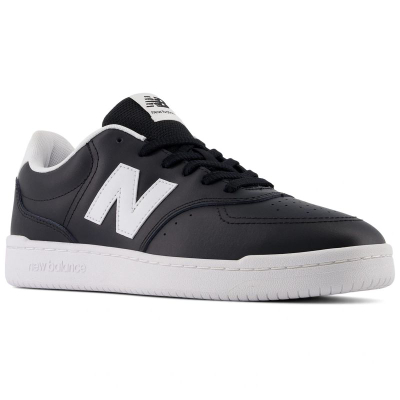 Патики New Balance BB80, синтетичка кожа, гумен ѓон, бели и црни