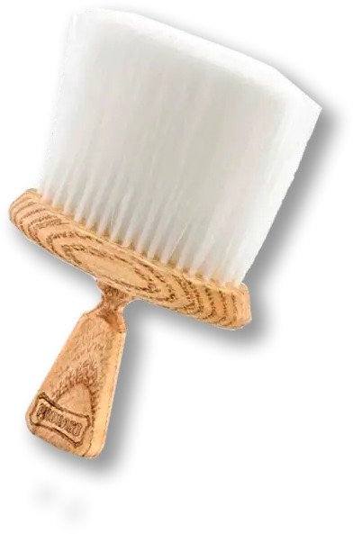 Furçë berberi Proraso Old Style Neck Brush, najlon, dorezë druri, kafe