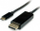 Kabllo STANDARD Type C në DisplayPort, 1 m, 4K, e zezë