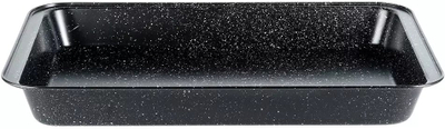 Tavë pjekjeje Vilde Granite, 47.5x32x5.5 cm, çelik karboni, e zezë