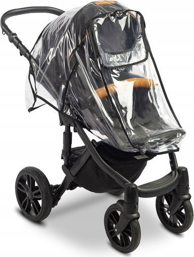 Mbulesë shiu Premium për karrocë bebe, universale, transparente