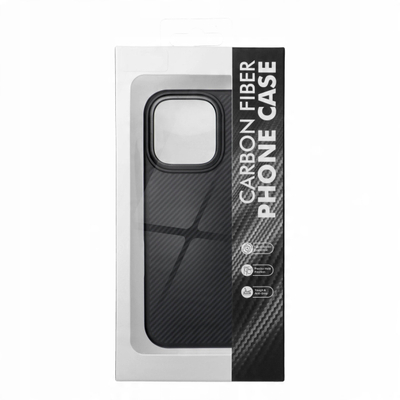 Mbulesë telefoni OEM Back Panel Carbon Elite Mag, për iPhone 15 Pro, MagSafe, e zezë