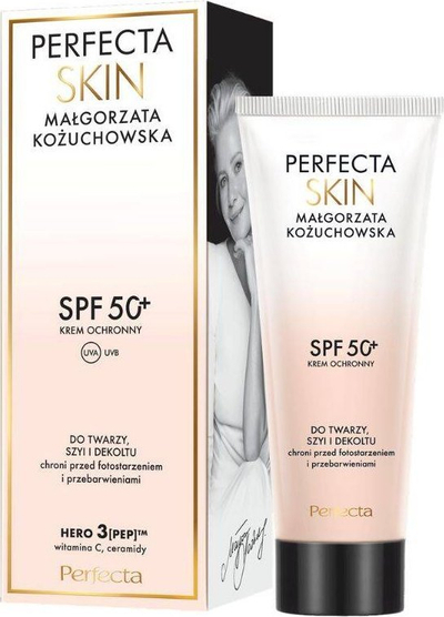 Krem fytyre Perfecta Skin by Magorzata Kouchowska, SPF 50+, mbrojtës, për fytyrë qafë dhe dekolte