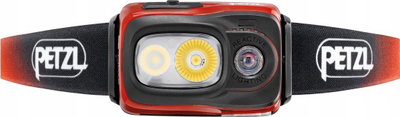 Llambë koke Petzl Swift RL, 1100 lumene, me bateri që rikarikohet, portokalli