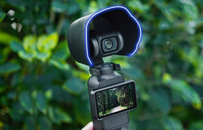 Капаче за леќа Puluz за DJI Osmo Pocket 3, ABS пластика, црна