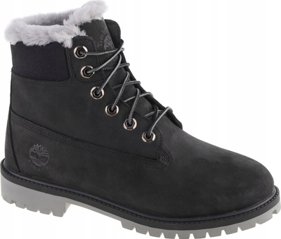 Çizme dimërore për fëmijë Timberland Premium 6 IN WP Shearling Boot Jr, të papërshkueshme nga uji, nr 36, të zeza