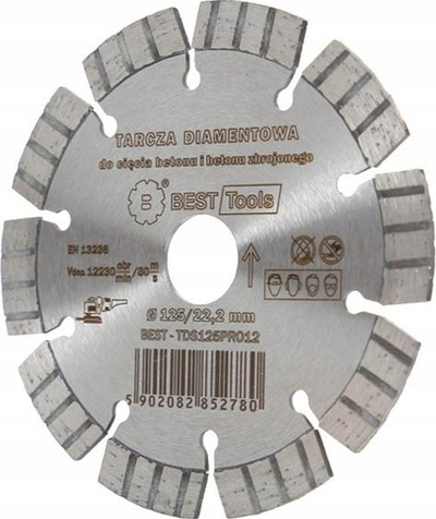 Disk diamanti Best Tools Tiger, 230mm, bosht 22.2mm, argjend