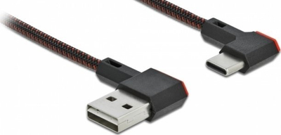 Kabllo USB DeLOCK EASY USB 2.0, Type A në USB Type C, 0.2m, i zi