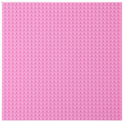 Bazë ndërtimi për kube Lean Toys, 25.5 x 25.5 cm, plastike, rozë