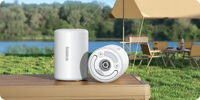 Pompë ajri portative Baseus PocketGo Pro, elektrike, USB C, e bardhë