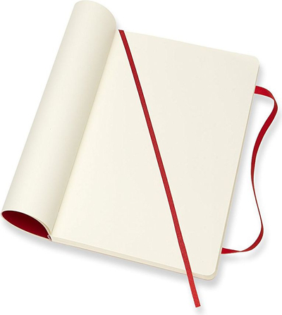 Fletore Moleskine Classic, 13x21 cm, faqe të bardha, e kuqe