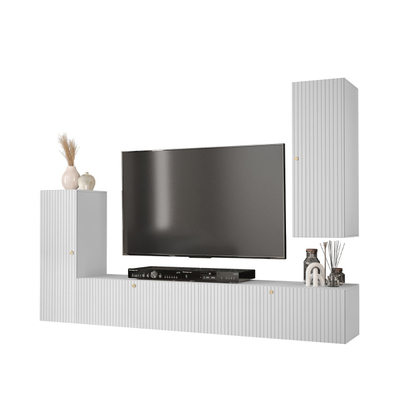 Set mobilie WALDI RIFLO SLIM 1, bardhë