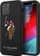 Mbështjellëse US Polo USHCP12LPUGFLBK për iPhone 12 Pro Max Polo Embroidery Collection, e zezë