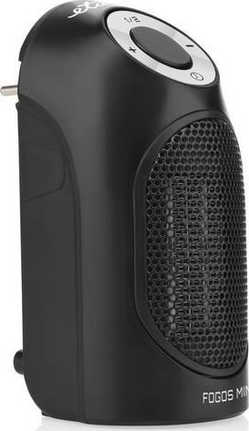 Ngrohës me ventilator ETA Fogos Mini 1623 90000, 400W, me termostat elektronik, i zi