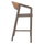 Stol bar alumini Miri HM5892.23, 56x58x105 cm, rattan sintetik, ngjyrë champagne