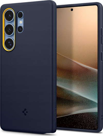 Mbulesë telefoni Spigen Nano Pop MagSafe për Samsung Galaxy S25 Ultra, mbrojtje kundër goditjeve, Blueberry Navy blu e errët
