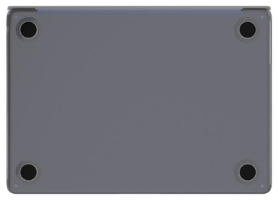 Заштитна обвивка за лаптоп Next One SafeGuard, за MacBook Air 15" M2 M3, поликарбонат, проѕирно сива