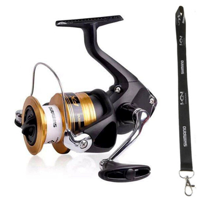Mulli rrotullues Shimano FX FC 4000, për peshkim spinning, i zi me ari