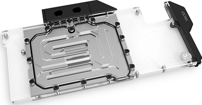 Bllok uji GPU EK Water Blocks EK-Quantum Vector N+ RX 6800XT/6900XT, për ftohje t’plotë t’kartës grafike SAPPHIRE NITRO+, D-RGB, transparent