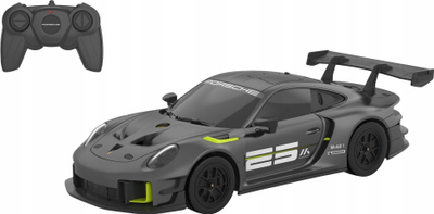 Makina me telekomandë Rastar Porsche 911 GT2 RS Clubsport 25, shkallë 1:24, me drita që punojnë, gri