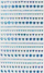 Ornamente vetëngjitëse Blue Crystals, set 18 copë, kristale blu për zbukurim