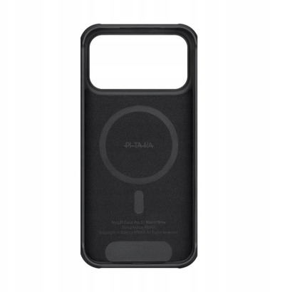 Mbrojtëse telefoni PITAKA Aramid ProGuard, për iPhone 17 Pro Max, MagSafe, e zezë gri