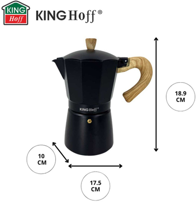 French press KINGHOFF KH-1886, 300ml, për induksion, i argjendtë