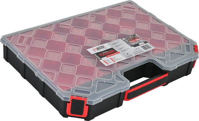 Organizator mjetesh AWTOOLS TAGER Medium, 390x284x60mm, me ndarëse dhe koshiçka, transparent