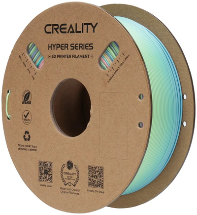 Filament 3D Creality Hyper PLA Rainbow, 1.75mm, 1kg, shumëngjyrësh