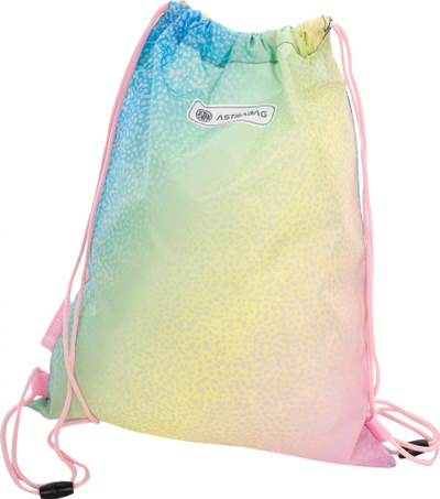 Çantë sporti për atlete Astra Rainbow Dust AD1, 44x33cm, me pe lidhëse, shumëngjyrëshe