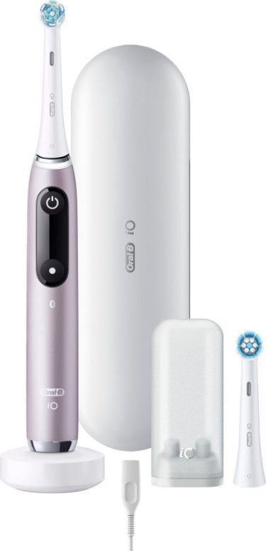 Furçë dhëmbësh elektrike Oral B iO Series 9N, magnetike, me kokë rezervë, rozë