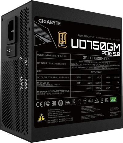 Burim energjie Gigabyte UD750GM PG5 GP-UD750GM PG5 ATX 3.0, 750W