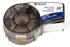 Kasetë etiketash Brady M21-500-595-BL, vinyl që i duron motit, 0.5", blu