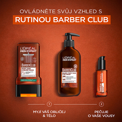Gel pastrues për mjekrën, fytyrën dhe flokët Loreal Paris 200 ml