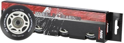 Rrota patinash NILS EXTREME, set 4x 70x24mm PU, 82A, kushineta ABEC 9