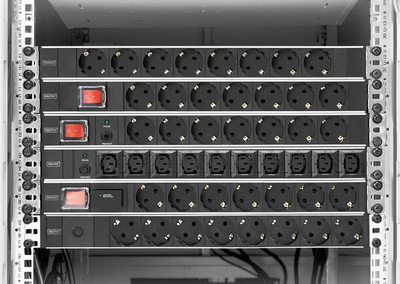 Shirit energjie rack Digitus DN-95403, 7x Schuko, 19", kabllo 2m
