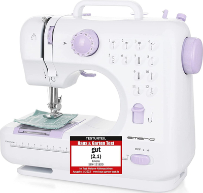 Makine qepëse Emerio SEW-121820, 12 programe, e vogel per tu marre me vete, e bardhe