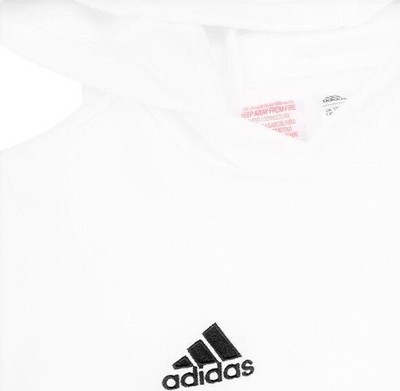 Bluzë me kapuç Adidas Entrada 22 Hoody Jr HG6303, pambuk poliester, për fëmijë, e bardhë