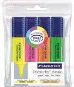 Set markera Staedtler, 4 copë, të verdhë
