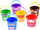 Lodër kova uji Kaichi Zoo Stack Buckets, set me 8 copë, shumëngjyrëshe