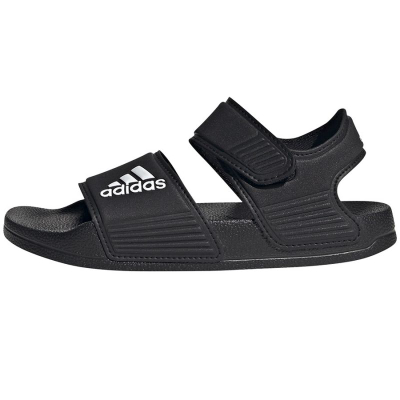 Sandale për kalamaj Adidas Adilette K Jr GW0344, material sintetik, me shirit ngjitës, të zeza