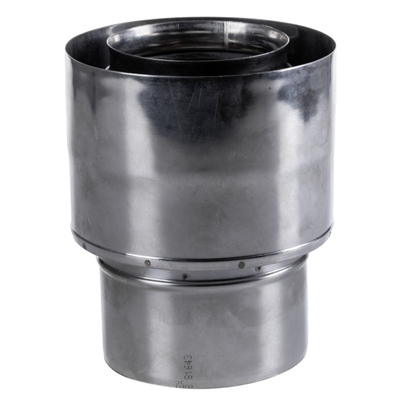 Reduktor oxhaku TURBO N Double Wall, 80/125 x 60/100, inox